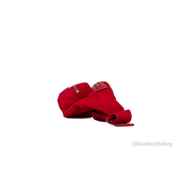 NEW Tory Burch Medium Belt Bag Fanny Pack Brilliant Red Nylon Adjustable 82508 - Picture 4 of 6